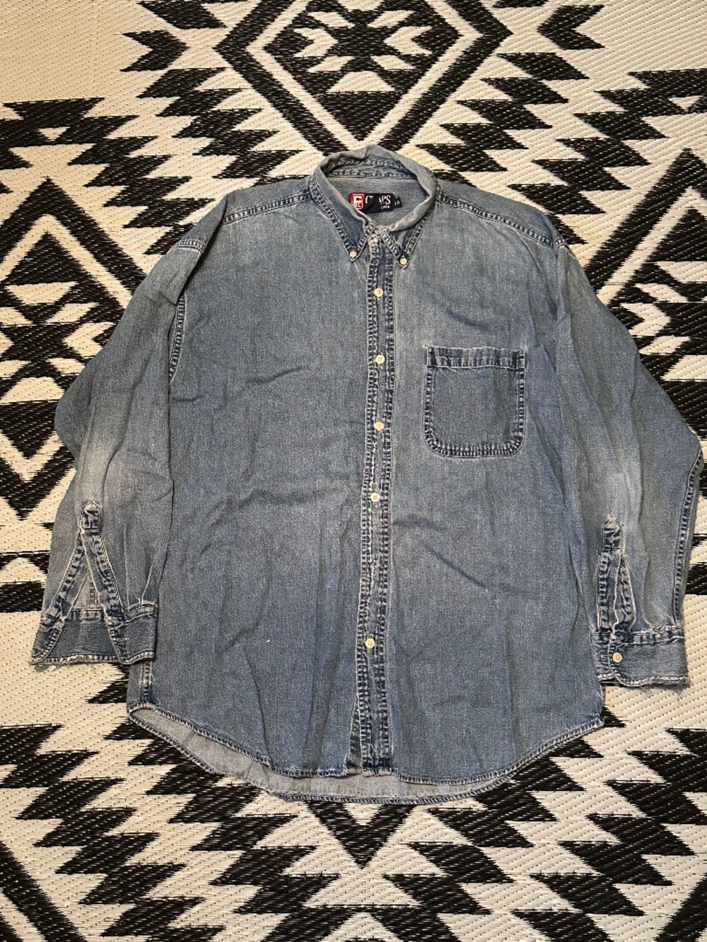 Vintage Faded Chaps Ralph Lauren Denim Shirt